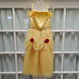 Girls Disney Princess Belle Ballgown Dress Costume - Size 9/10